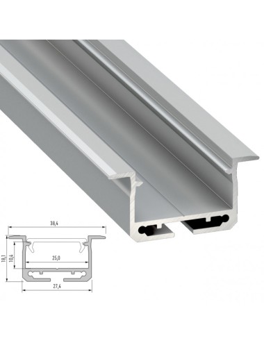 Profil Aluminium Type inSILEDA 2,02M