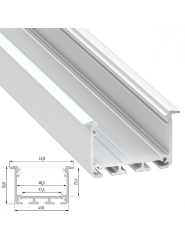 Profil Aluminium Type INSO 2,02M