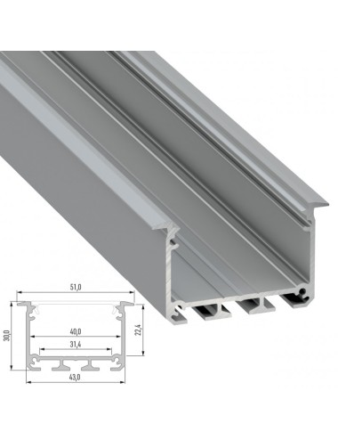 Profil Aluminium Type INSO 2,02M