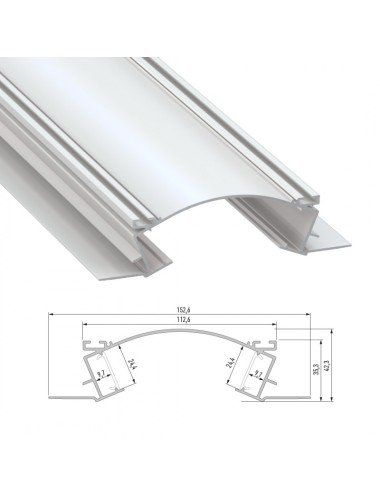 Profil Aluminium  VEDA 2,02M
