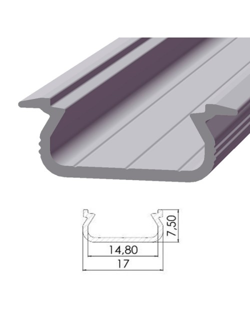 Profil Aluminium Type ECO P02 1,00M