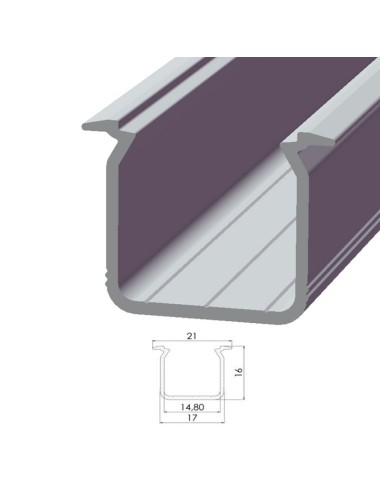 Profil Aluminium Type ECO P05 1,00M