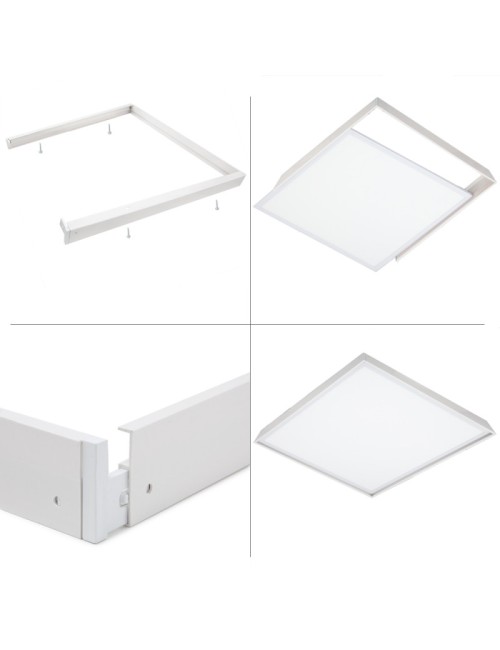 Panneau LED 36W 3.623Lm 6000ºK 60x60cm + Kit de Monté En Surface 40.000H [HO-KitPAN60X60-36W-CW]