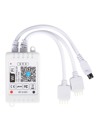 Controlateur WIFI Double Bande de LED RVB Comptable Alex/Google Home Avec Télécommande [TB-WFXB-IR24]
