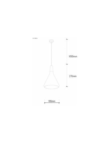 Lampe À Suspension \"Maddison\"  [SKD-P2003-W]