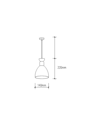 Lampe À Suspension \"Zuri\"  [SKD-P201-W]