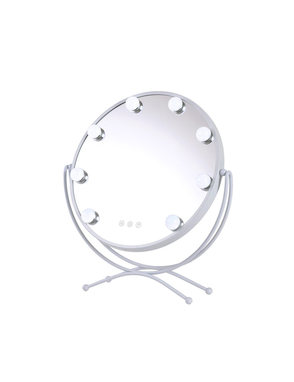 Miroir de maquillage éclairé LED 4200ºK 48x43Cm Blanc40.000H [SUN-KRS-430-W]