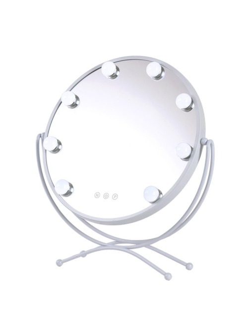 Miroir de maquillage éclairé LED 4200ºK 48x43Cm Blanc40.000H [SUN-KRS-430-W]