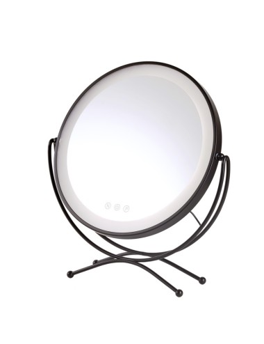 Miroir de maquillage éclairé LED 4200ºK 48x43Cm Noir 40.000H [SUN-KRS-430A-B]