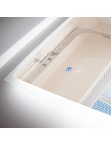 Miroir Salle de bain éclairée LED 15W 4200ºK 60x80Cm Commutateur Tactile Dimmable Anti Vaho 40.000H [SUN-SYJ-16302A]