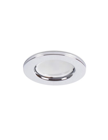 Bague Projecteur Downlight Rond \"Sara\" Acier 81mm - Chromé