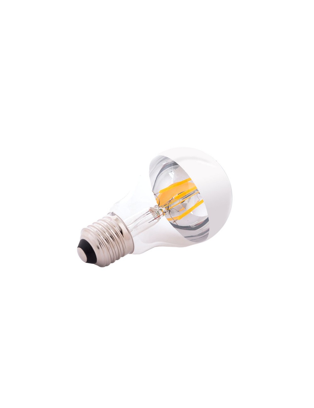 Ampoule LED E27 4W  273Lm 2000ºK Filament A6 Réflecteur Argent 40.000H [WR-A60-SILVER-4W-WW]